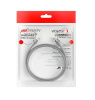 Patch cord CAT6，U/UTP，24AWG，CU / DS-1NP6UEC0 grey 1m