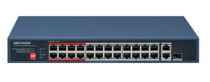 24 Port Fast Ethernet Unmanaged POE Switch / DS-3E0326P-E/M(C)(230 W)