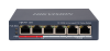 4 Port Fast Ethernet Unmanaged POE Switch / DS-3E0106P-E/M(B) (45 W)