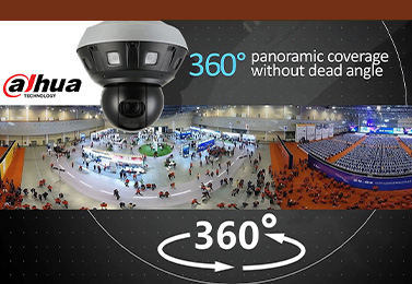 Мультисенсорная панорамная PTZ-камера Dahua 8×2 Мп с обзором 360°