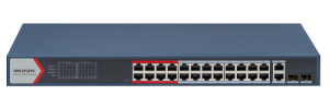 24 Port Fast Ethernet Smart POE Switch / DS-3E1326P-EI (B)(370 W)