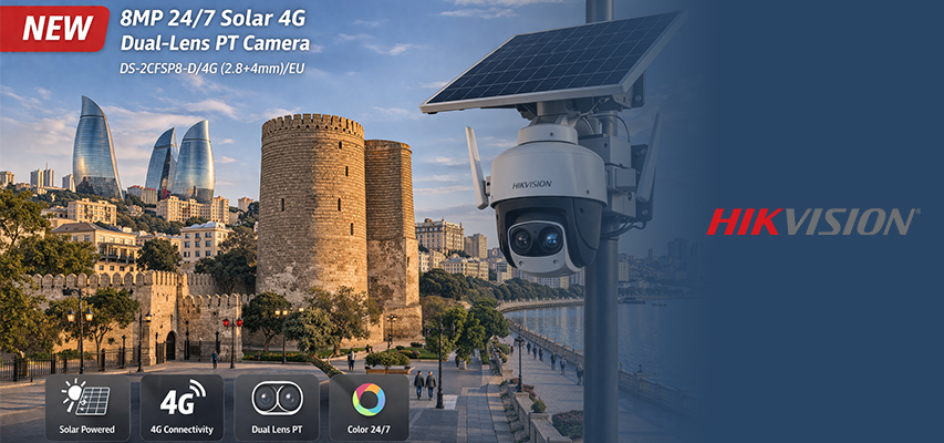 Aвтономная 8-мегапиксельная поворотная (PT) IP видеокамера с солнечной панелью