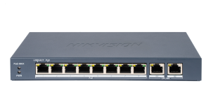 8 Portlu Fast Ethernet Unmanaged POE Switch / DS-3E0310P-E/M (B)