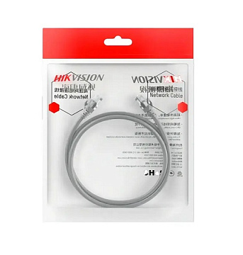 Patç kord CAT6，U/UTP，24AWG，CU / DS-1NP6UEC0 boz 1m