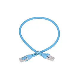 Patch cable CAT.6A S/FTP 0.5m, blue