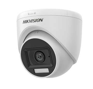Sabit qülləli 2mp ağıllı Hibrid işıq və səs kamerası / DS-2CE76D0T-LPFS(2.8 mm)
