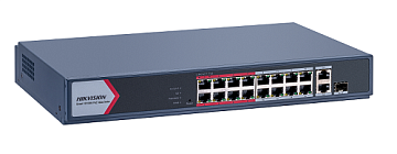 16 Portlu Fast Ethernet Smart POE Switch / DS-3E1318P-EI/M