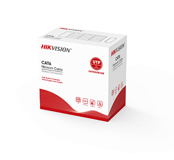 CAT6 OUTDOOR U/UTP Şəbəkə Kabeli 24AWG Mis / DS-1LN6OUTPE qara 305m
