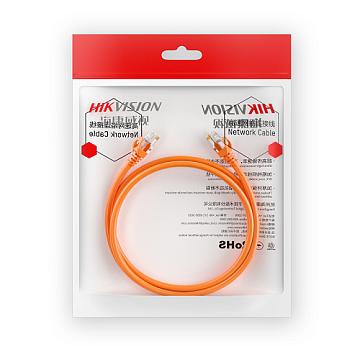 Patç kord CAT6，U/UTP，24AWG，CU / DS-1NP6UEC0 narıncı 0.5m