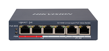 4 portlu idarə olunmayan POE Switch Fast Ethernet / DS-3E0106P-E/M (B)