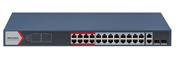 24 Portlu Fast Ethernet Smart POE Switch / DS-3E1326P-EI (B)