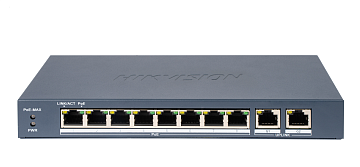 8 Portlu Fast Ethernet Unmanaged POE Switch / DS-3E0310P-E/M (B)